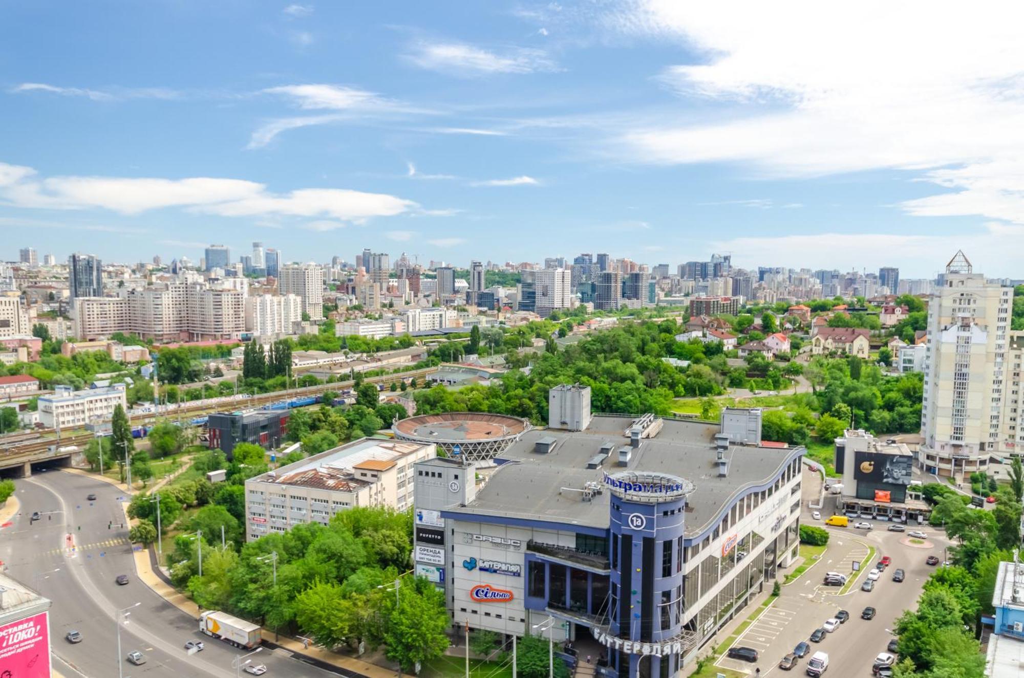 Petrovdom 205-206 Panoramic City View Apartments At Rc Kvartet, Central Railway Station Kyiv Exterior photo